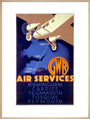 'GWR Air Services', GWR poster, 1933. art print extra large natural Art Print - Science Museum Shop