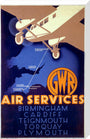 'GWR Air Services', GWR poster, 1933. stretched canvas large none Art Print - Science Museum Shop