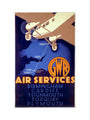 'GWR Air Services', GWR poster, 1933. art print small none Art Print - Science Museum Shop