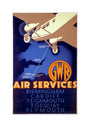 'GWR Air Services', GWR poster, 1933. unstretched canvas medium none Art Print - Science Museum Shop