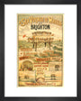 Volk's Brighton & Rottingdean Seashore Electric Railway, poster. art print extra small black Art Print - Science Museum Shop