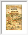 Volk's Brighton & Rottingdean Seashore Electric Railway, poster. art print extra small white Art Print - Science Museum Shop