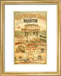Volk's Brighton & Rottingdean Seashore Electric Railway, poster. art print extra small gold Art Print - Science Museum Shop