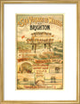Volk's Brighton & Rottingdean Seashore Electric Railway, poster. art print medium gold Art Print - Science Museum Shop
