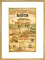 Volk's Brighton & Rottingdean Seashore Electric Railway, poster. art print large gold Art Print - Science Museum Shop