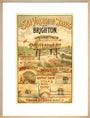 Volk's Brighton & Rottingdean Seashore Electric Railway, poster. art print large natural Art Print - Science Museum Shop