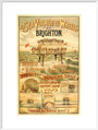 Volk's Brighton & Rottingdean Seashore Electric Railway, poster. art print extra large white Art Print - Science Museum Shop