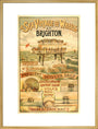 Volk's Brighton & Rottingdean Seashore Electric Railway, poster. art print extra large gold Art Print - Science Museum Shop