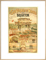 Volk's Brighton & Rottingdean Seashore Electric Railway, poster. art print extra large natural Art Print - Science Museum Shop