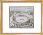 'Richard Trevithick's Railroad, Euston Square, 1809', 1808. art print extra small gold Art Print - Science Museum Shop