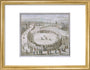 'Richard Trevithick's Railroad, Euston Square, 1809', 1808. art print small gold Art Print - Science Museum Shop