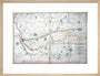 Stephenson's map of the Liverpool & Manchester Railway, c 1824-1830. art print medium natural Art Print - Science Museum Shop