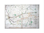 Stephenson's map of the Liverpool & Manchester Railway, c 1824-1830. art print small none Art Print - Science Museum Shop
