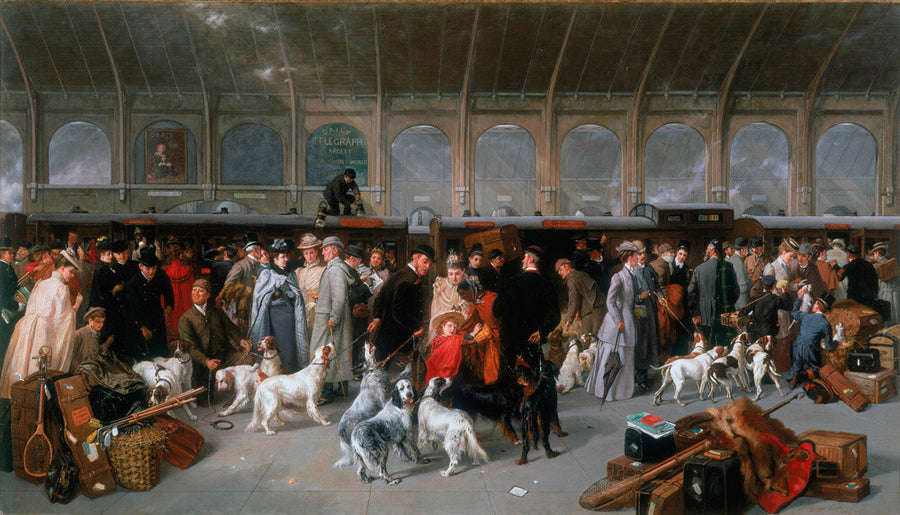 'Going North, King's Cross Station', London, 1893. Art Print - Science Museum Shop