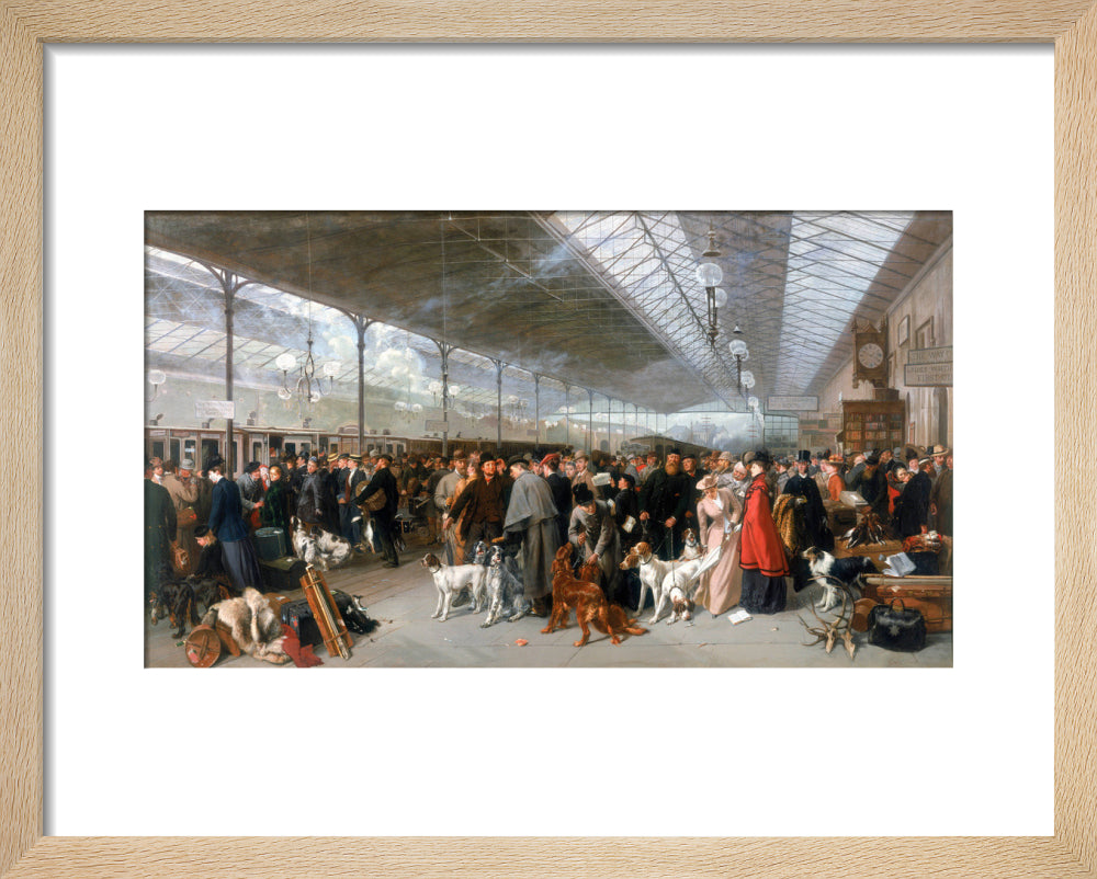'Perth Station, Coming South', 1895. art print extra small natural Art Print - Science Museum Shop