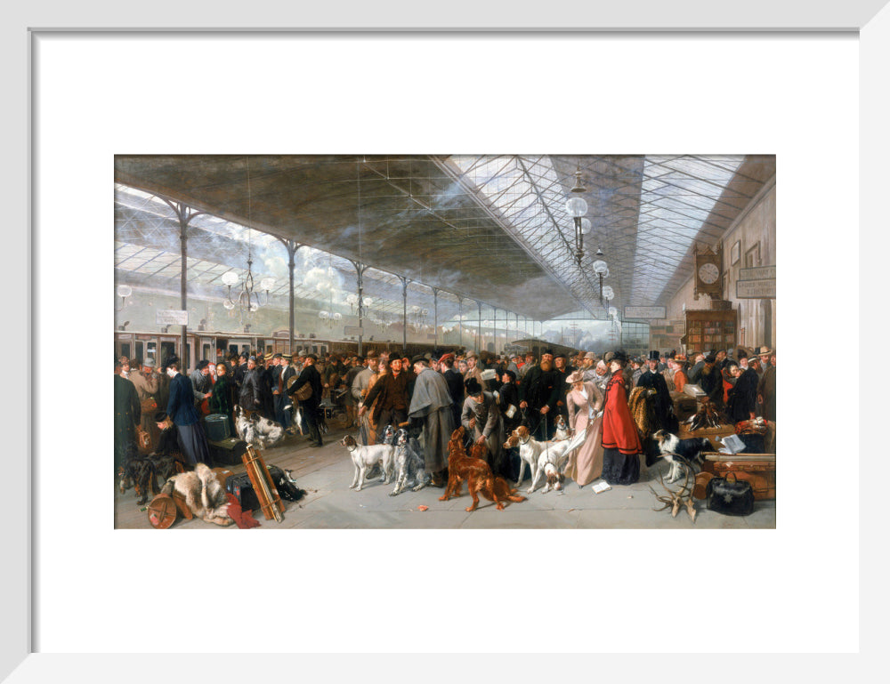 'Perth Station, Coming South', 1895. art print small white Art Print - Science Museum Shop