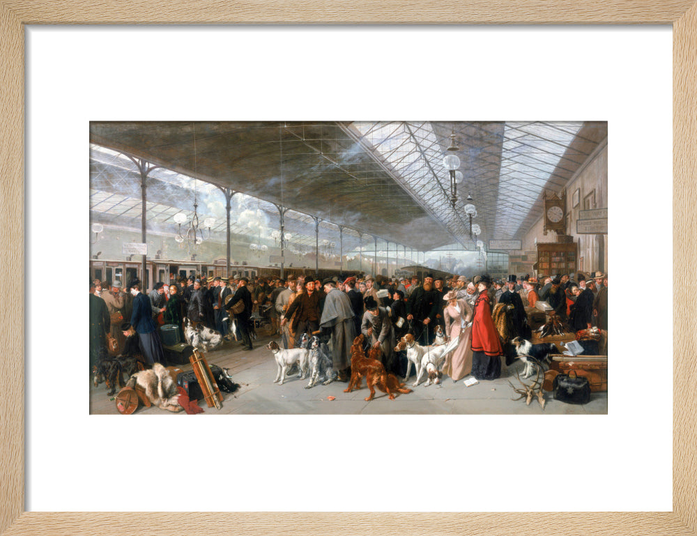 'Perth Station, Coming South', 1895. art print small natural Art Print - Science Museum Shop