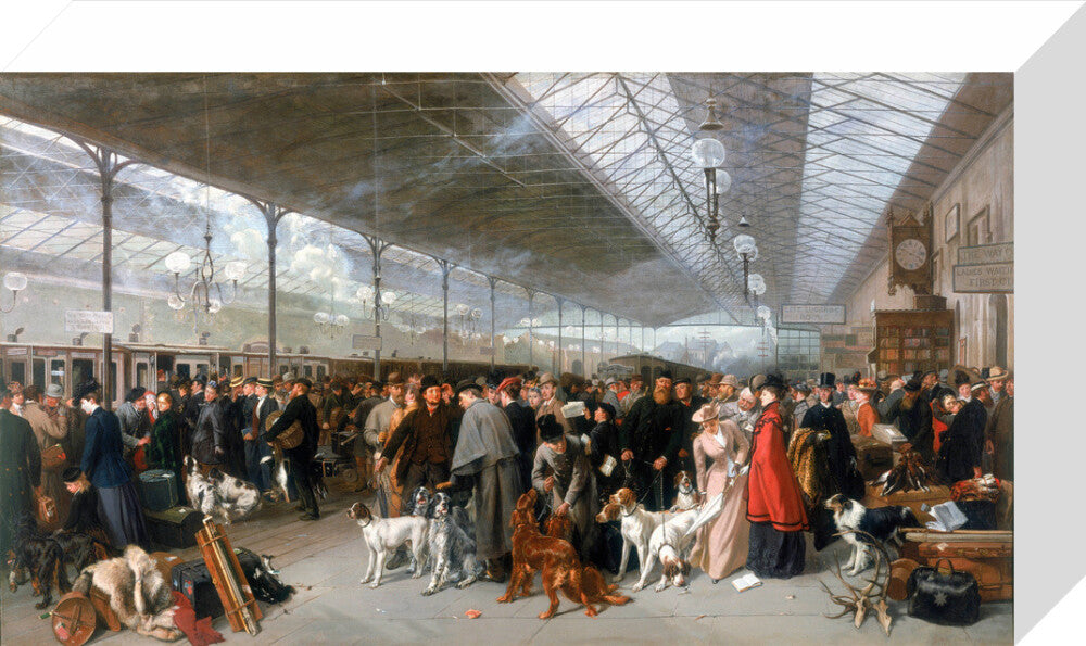 'Perth Station, Coming South', 1895. stretched canvas small none Art Print - Science Museum Shop