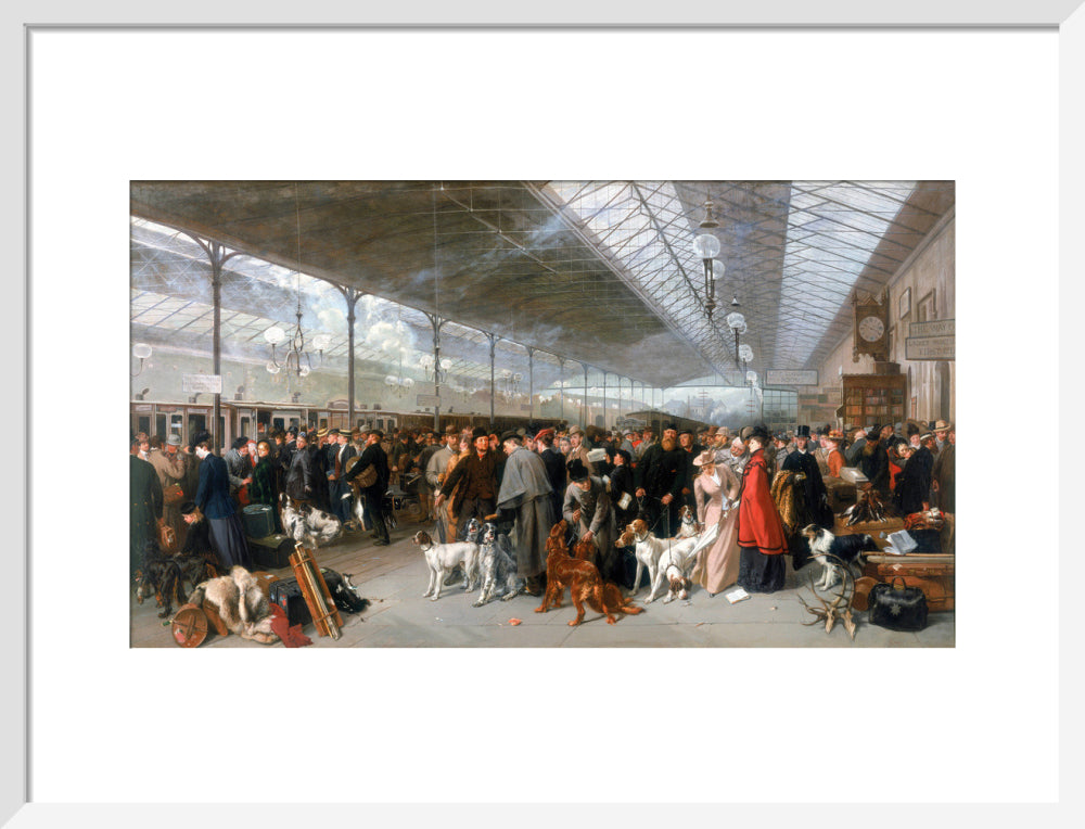 'Perth Station, Coming South', 1895. art print medium white Art Print - Science Museum Shop