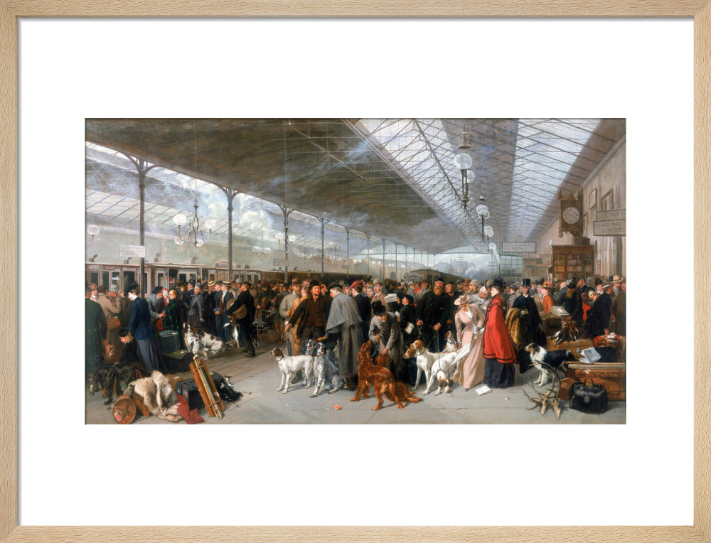'Perth Station, Coming South', 1895. art print medium natural Art Print - Science Museum Shop