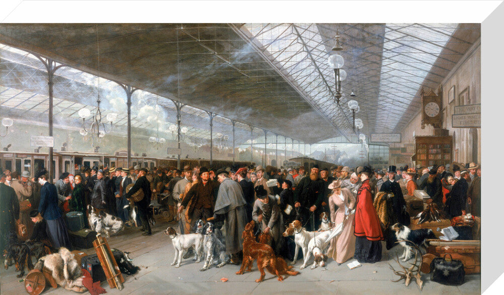 'Perth Station, Coming South', 1895. stretched canvas medium none Art Print - Science Museum Shop