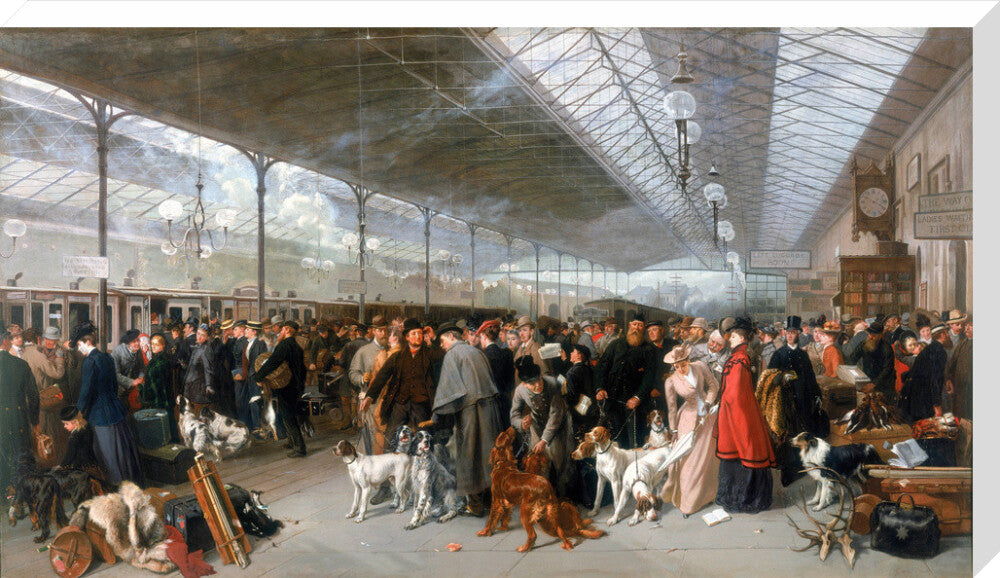 'Perth Station, Coming South', 1895. stretched canvas extra large none Art Print - Science Museum Shop