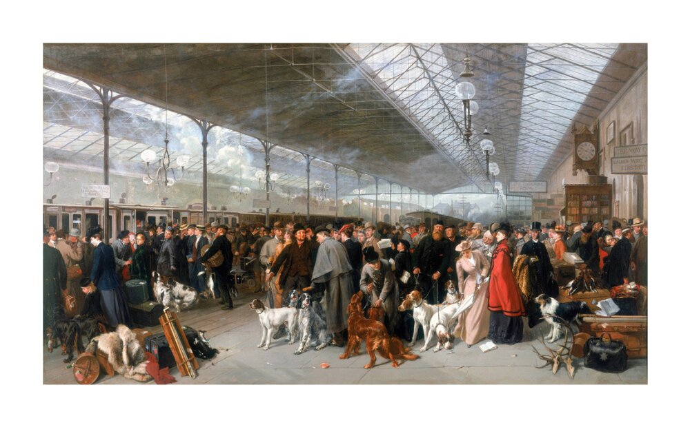 'Perth Station, Coming South', 1895. unstretched canvas extra large none Art Print - Science Museum Shop