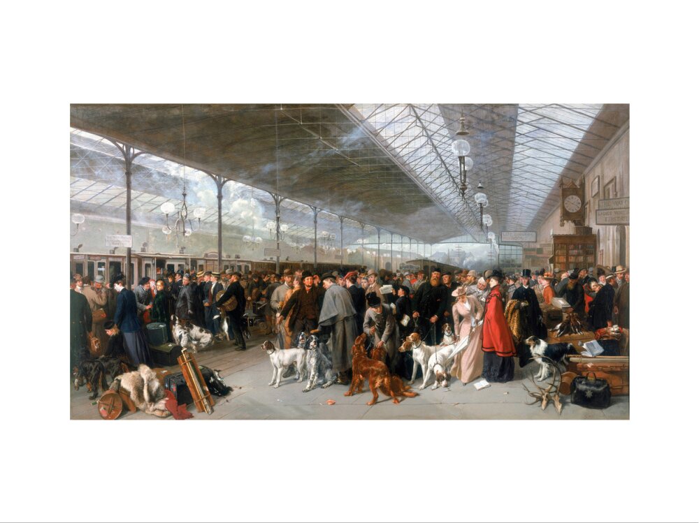 'Perth Station, Coming South', 1895. art print small none Art Print - Science Museum Shop