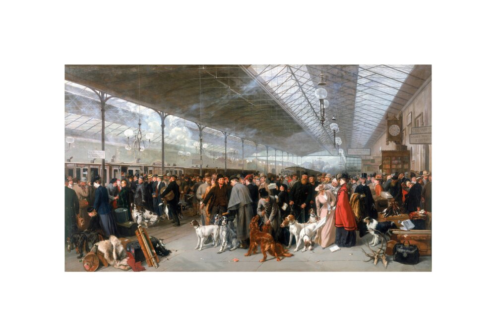 'Perth Station, Coming South', 1895. unstretched canvas small none Art Print - Science Museum Shop