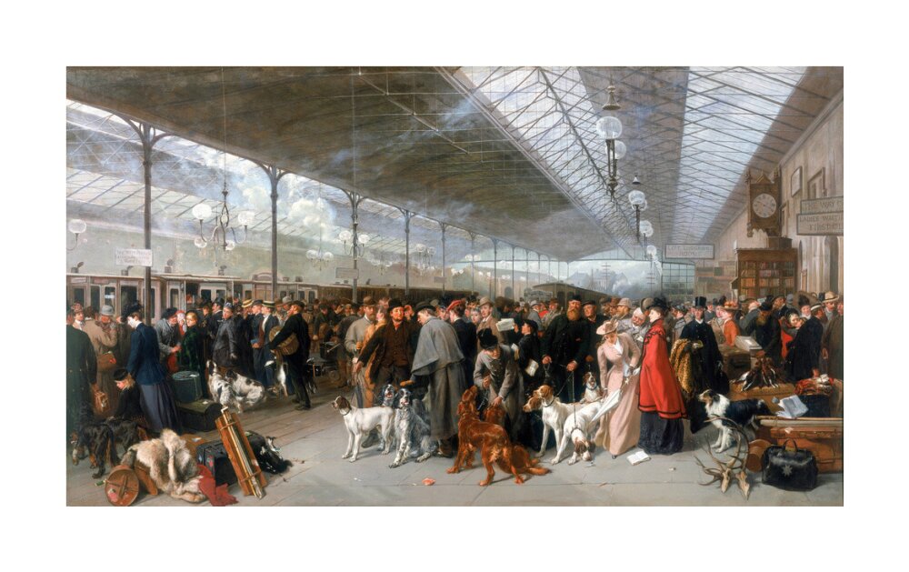 'Perth Station, Coming South', 1895. unstretched canvas large none Art Print - Science Museum Shop