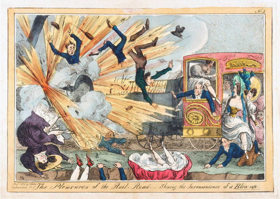 'The Pleasures of the Rail-Road', 1831. Art Print - Science Museum Shop