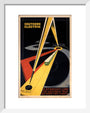 'The Quickest Way Between Two Points', SR poster, 1931. art print extra small white Art Print - Science Museum Shop