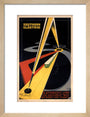 'The Quickest Way Between Two Points', SR poster, 1931. art print small natural Art Print - Science Museum Shop