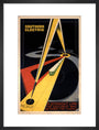 'The Quickest Way Between Two Points', SR poster, 1931. art print medium black Art Print - Science Museum Shop
