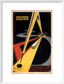'The Quickest Way Between Two Points', SR poster, 1931. art print medium white Art Print - Science Museum Shop