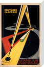 'The Quickest Way Between Two Points', SR poster, 1931. stretched canvas medium none Art Print - Science Museum Shop