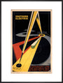'The Quickest Way Between Two Points', SR poster, 1931. art print extra large black Art Print - Science Museum Shop