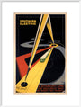 'The Quickest Way Between Two Points', SR poster, 1931. art print extra large white Art Print - Science Museum Shop