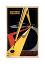 'The Quickest Way Between Two Points', SR poster, 1931. unstretched canvas medium none Art Print - Science Museum Shop