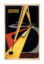 'The Quickest Way Between Two Points', SR poster, 1931. unstretched canvas extra large none Art Print - Science Museum Shop