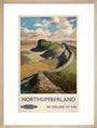 Hadrian's Wall, by Jack Merriott. 'Northumb art print medium natural Art Print - Science Museum Shop