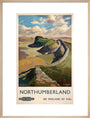 Hadrian's Wall, by Jack Merriott. 'Northumb art print large natural Art Print - Science Museum Shop