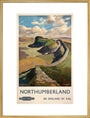 Hadrian's Wall, by Jack Merriott. 'Northumb art print extra large gold Art Print - Science Museum Shop