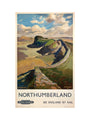 Hadrian's Wall, by Jack Merriott. 'Northumb art print medium none Art Print - Science Museum Shop