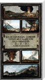 Volcanic activity on Mount Vesuvius, Kingdom of Naples, 1779. stretched canvas large none Art Print - Science Museum Shop