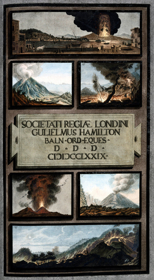 Volcanic activity on Mount Vesuvius, Kingdom of Naples, 1779. Art Print - Science Museum Shop