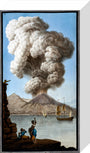 An eruption of Mount Vesuvius as seen from Posillipo, Kingdom of Naples, 9 August 1779. stretched canvas small none Art Print - Science Museum Shop