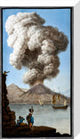 An eruption of Mount Vesuvius as seen from Posillipo, Kingdom of Naples, 9 August 1779. stretched canvas medium none Art Print - Science Museum Shop
