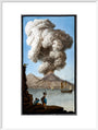 An eruption of Mount Vesuvius as seen from Posillipo, Kingdom of Naples, 9 August 1779. art print extra large white Art Print - Science Museum Shop
