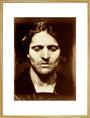 'Iago, study from an Italian' by Julia Margaret Cameron, 1867. art print extra large gold Art Print - Science Museum Shop